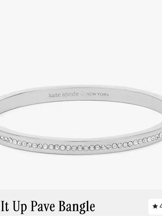 kate spade Jewelry - Kate Spade Silver Ring It Up Pave Bangle - NWT